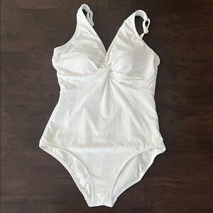 Lands' End white swimsuit Size 16
